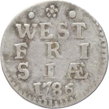 West-Friesland Dubbele stuiver 1786