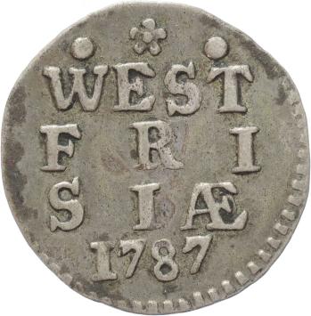 West-Friesland Dubbele stuiver 1787