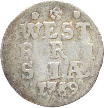 West-Friesland Dubbele stuiver 1789
