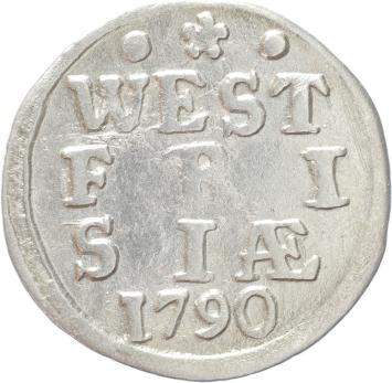 West-Friesland Dubbele stuiver 1790