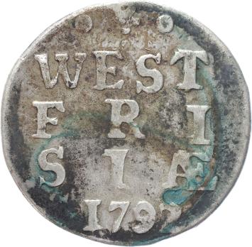 West-Friesland Dubbele stuiver 1792