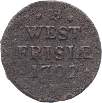 West-Friesland Duit 1702
