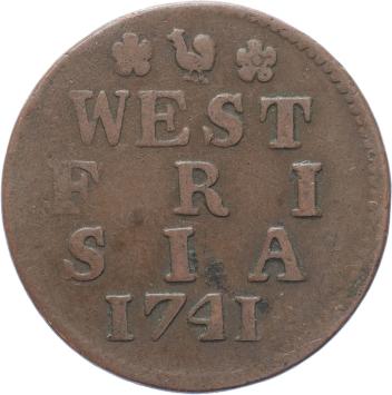 West-Friesland Duit 1741