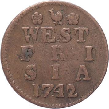 West-Friesland Duit 1742