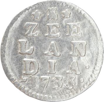 Zeeland Dubbele wapenstuiver 1733/30