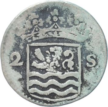 Zeeland Dubbele wapenstuiver 1737
