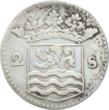 Zeeland Dubbele wapenstuiver 1738