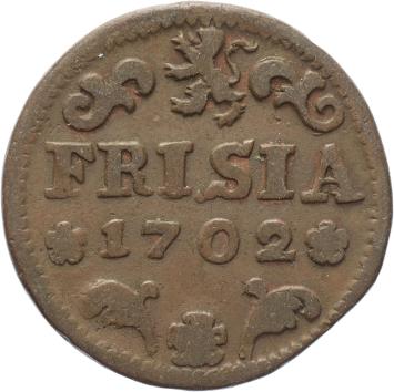 Friesland Duit 1702