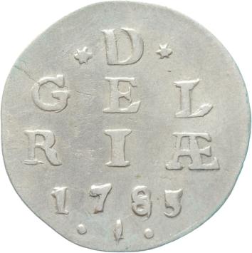 Gelderland Dubbele stuiver 1785