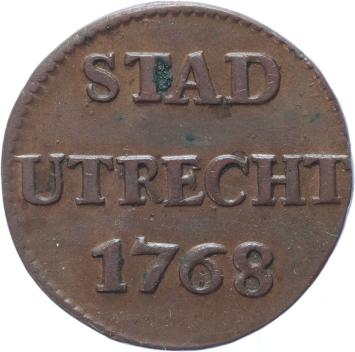 Utrecht Stad Duit 1768