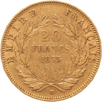 France 20 Francs 1855bb