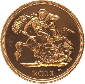 Great Britain 1/2 sovereign 2011