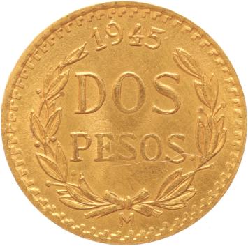 Mexico 2 Pesos 1945