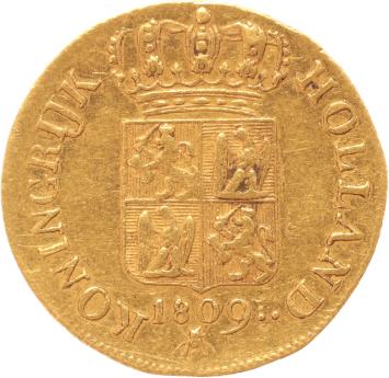 Koninkrijk Holland Gouden Dukaat 1809