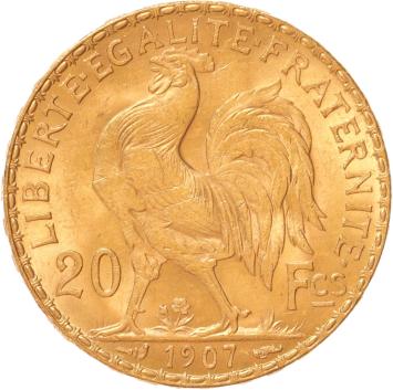 France 20 francs 1907