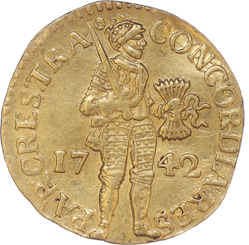 Utrecht Nederlandse dukaat goud 1742