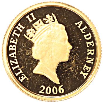 Alderney 1 Pound gold 2006 Charles Dickens proof