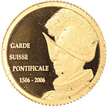 Congo Democratic Republic 20 Francs gold 2006 Garde Suisse proof