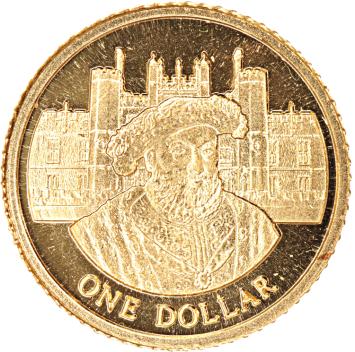 Cook Islands 1 Dollar gold 2006 Henry VIII/Hampton Court proof