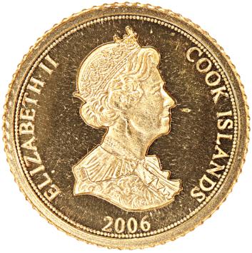 Cook Islands 1 Dollar gold 2006 Henry VIII/Hampton Court proof