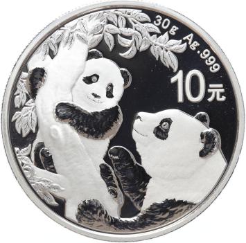 China Panda 2021 30 gram silver