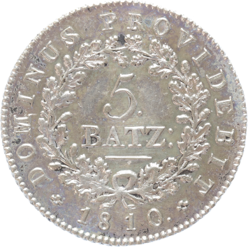 Switzerland Bern 5 Batz silver 1810