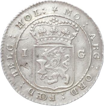 Bataafse Republiek Scheepjesgulden klop Kruisje 1802