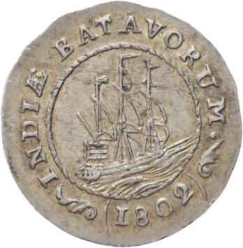 Bataafse Republiek 1/8 Scheepjesgulden 1802