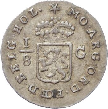 Bataafse Republiek 1/8 Scheepjesgulden 1802
