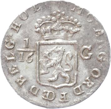 Bataafse Republiek 1/16 Scheepjesgulden 1802