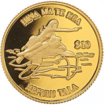 Tokelau 10 dollar gold 1999 Hina Ma Te Kea