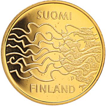 Finland 100 euro goud 2008 finse oorlog proof