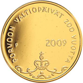 Finland 100 euro goud 2009 Porvoo proof