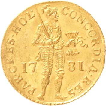 Holland Nederlandse dukaat goud 1781
