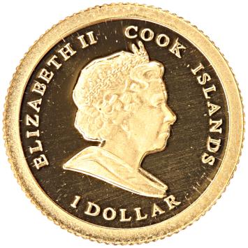 Cook Islands 1 Dollar gold 2010 Barack Obama proof