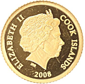 Cook Islands 5 Dollars gold 2008 Aristotle UNC
