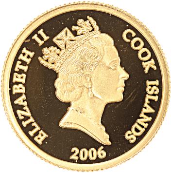 Cook Islands 10 Dollars gold 2006 Lost Dutchman mine proof
