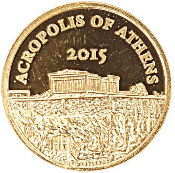 Mali 100 Francs gold 2015 Acropolis of Athens proof