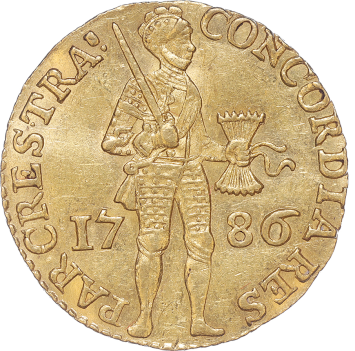 Utrecht Nederlandse dukaat goud 1786