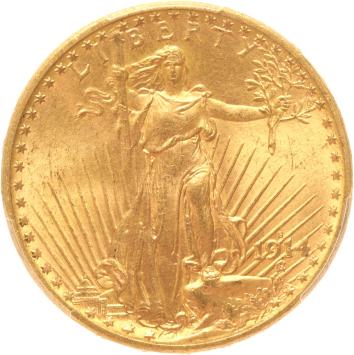 USA 20 dollars 1914s PCGS MS65