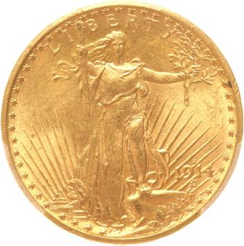 USA 20 dollars 1914s PCGS MS63