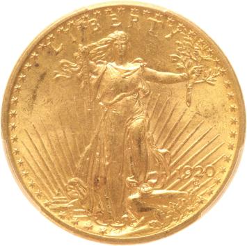 USA 20 dollars 1920 PCGS MS64