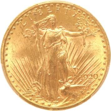 USA 20 dollars 1920 PCGS MS63
