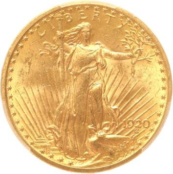 USA 20 dollars 1920 PCGS MS63