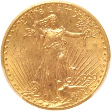 USA 20 dollars 1920 PCGS MS63