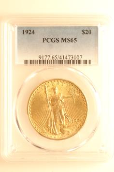 USA 20 dollars 1924 PCGS MS65