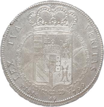 Italian states Sardinia Francescone  1799  silver UNC