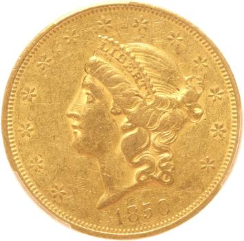USA 20 dollars 1850 PCGS XF45