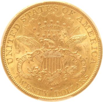 USA 20 dollars 1891s PCGS MS62