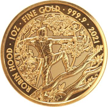 Great Britain 100 pounds gold 2021 Robin Hood
